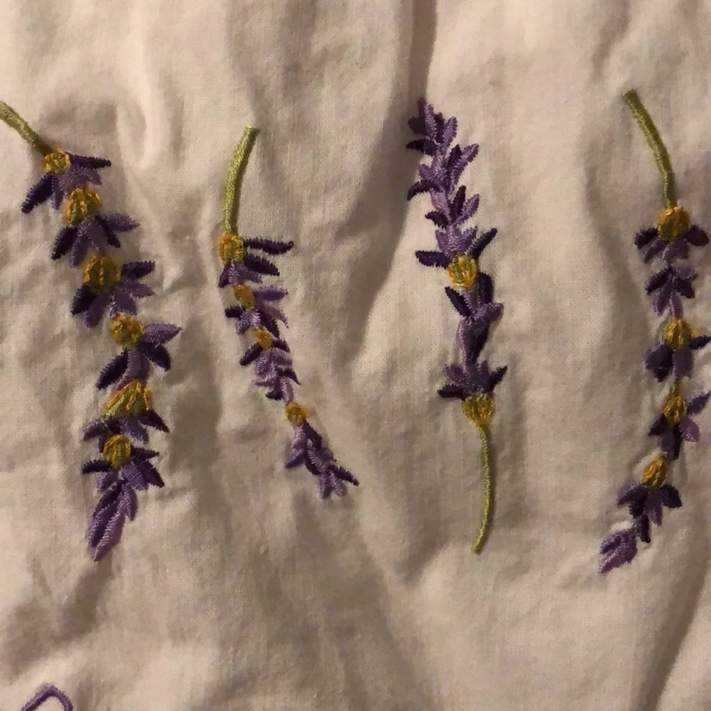 Lily Juliet Laundry Bag White Cotton Embroidered